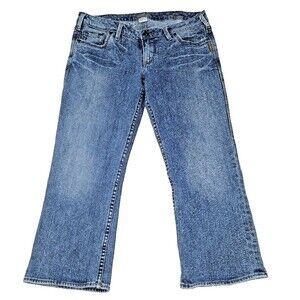 Silver Jeans Co. Alex Womens short capris Blue 30x23 Rise 7.5 pants teens